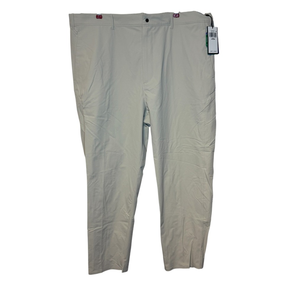 RLX Golf Mens Pants Wicking Chino Flat Front Performance Basic Sand 40X30 NWT